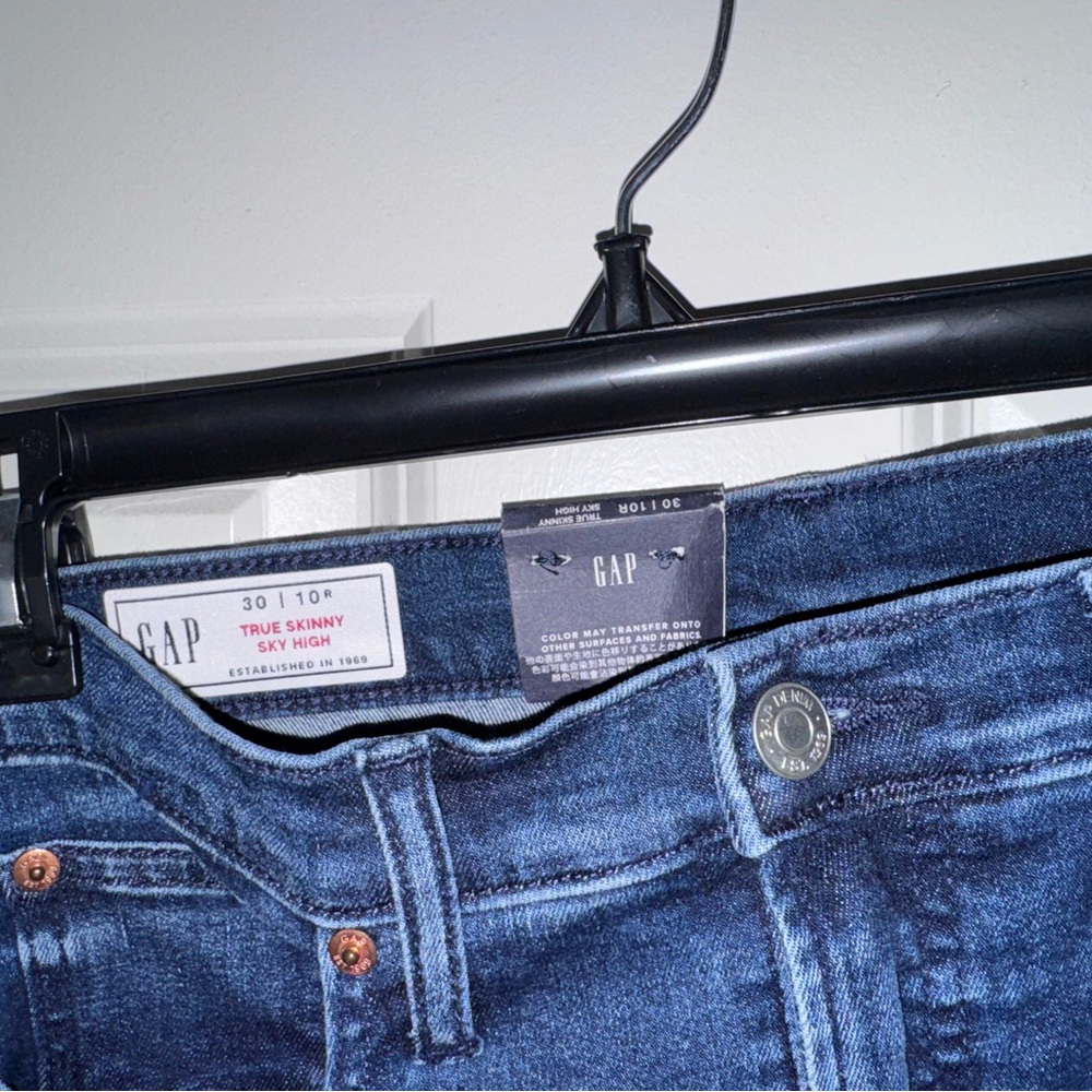 GAP Dark Blue Women's True Skinny Sky High Jeans 30